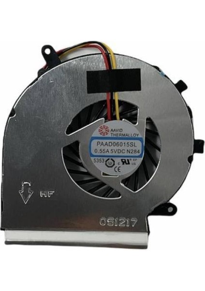 Msı ile Uyumlu PAAD06015SL-N285, PAAD06015SL-N303 Cpu Fan, Işlemci Fanı 3 Pin
