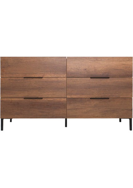 Oryana 6 Çekmeceli Şifonyer-Koyu Ceviz 140X81X44 cm fiyatları