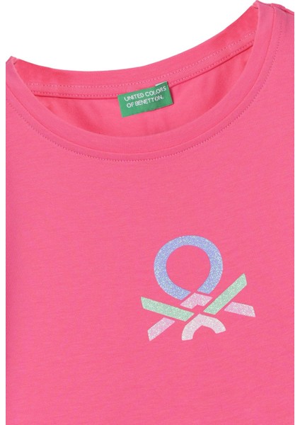 United Colors Of Benetton Kız Çocuk Tshirt Bnt-G21242