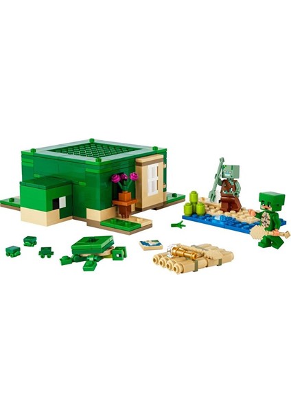 Minecraft Kaplumbağa Plaj Evi 21254 modelleri