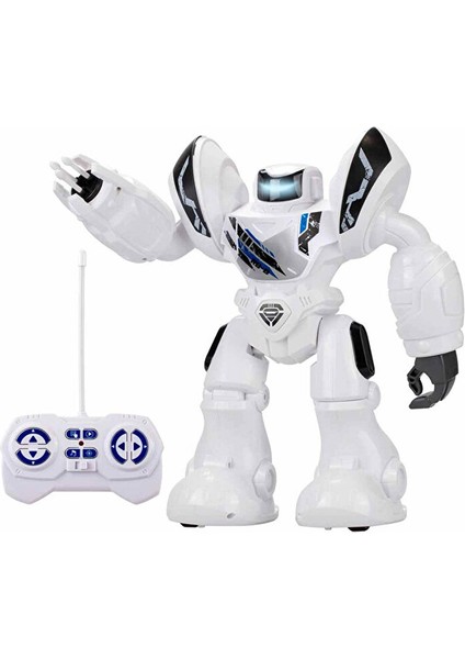 Robo Blast Sesli ve Işıklı Uzaktan Kumandalı Beyaz Robot