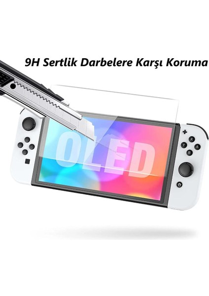 Nintendo Switch OLED 7 Inç Mat Ekran Koruyucu Oyun Konsolu Şeffaf