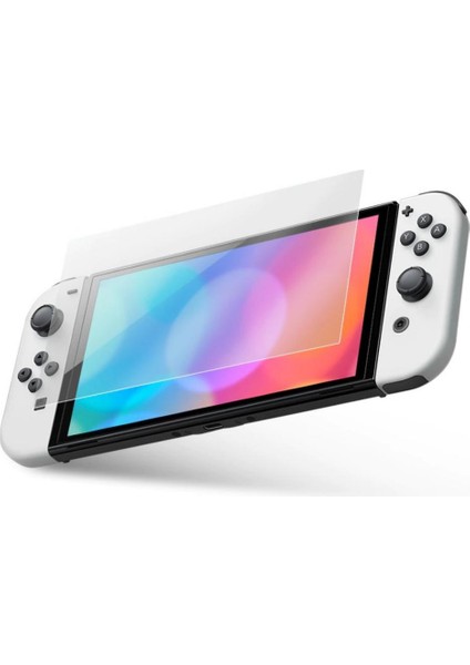 Nintendo Switch OLED 7 Inç Mat Ekran Koruyucu Oyun Konsolu Şeffaf