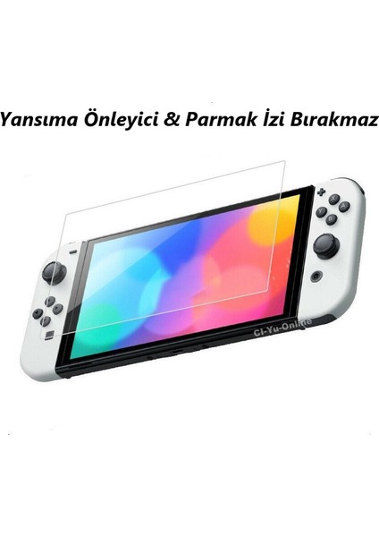 Nintendo Switch OLED 7 Inç Mat Ekran Koruyucu Oyun Konsolu Şeffaf