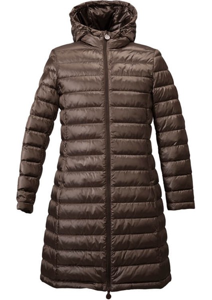 %100 Kaz Tüyü Mont Kahve S - Vera Koleksiyonu