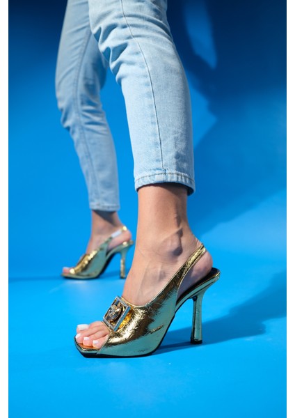 Olney Altın Kadın Topuklu Ayakkabı fiyatları