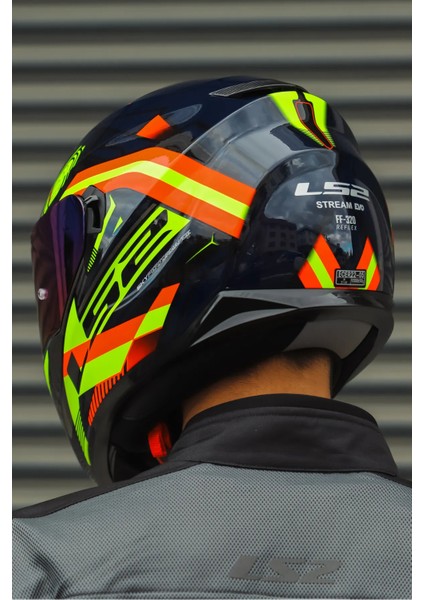 Stream Evo Reflex Mavi Turuncu Kask fırsatları