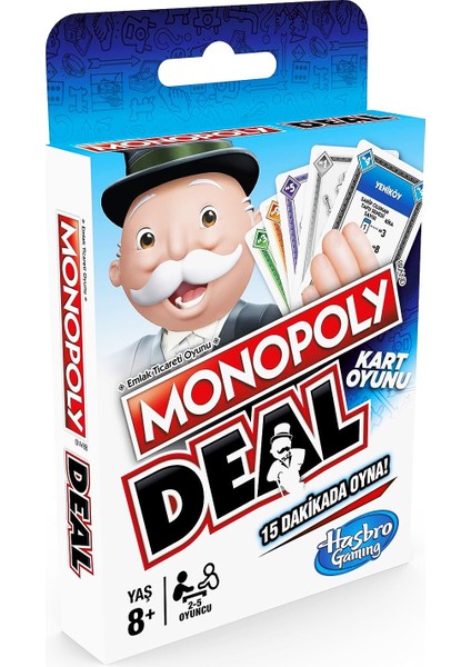 Hasbro Monopoly Deal Kart Oyunu Monopoly Kart Oyunu