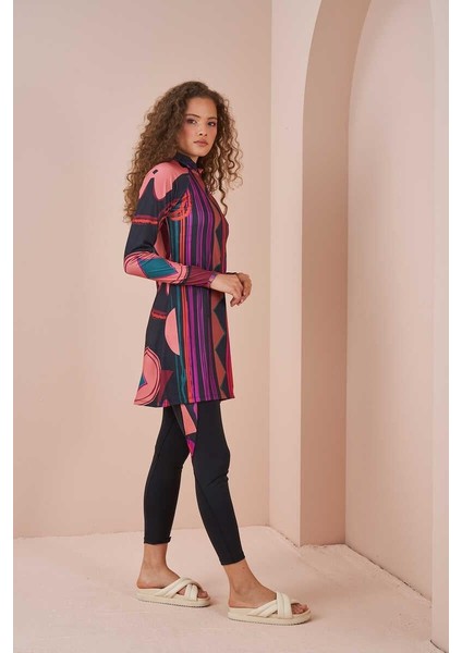 Etnik Performans Tesettür Mayo Takımı Siyah fiyatları