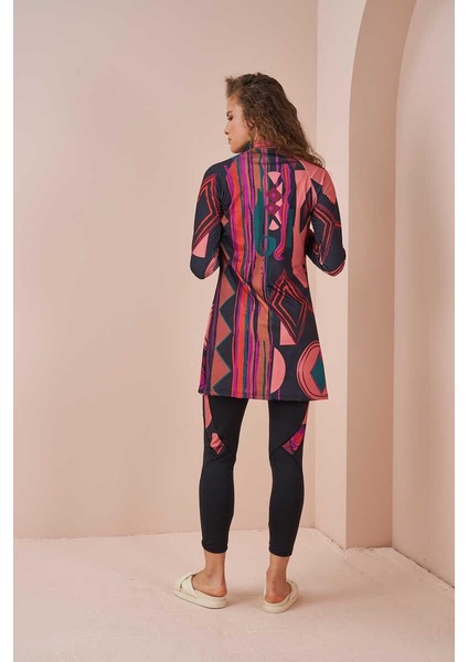 Etnik Performans Tesettür Mayo Takımı Siyah fırsatları