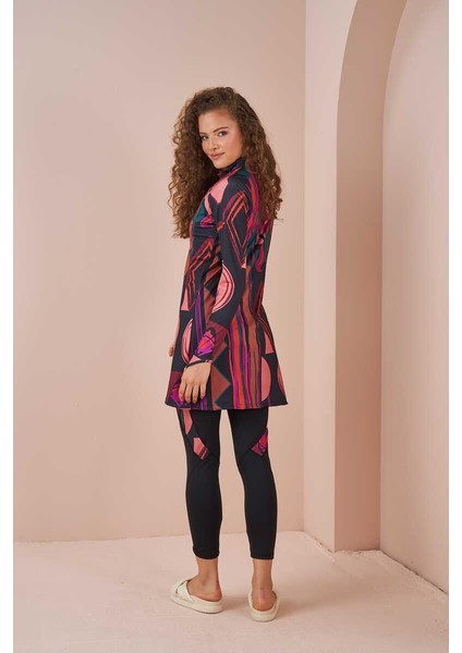 Etnik Performans Tesettür Mayo Takımı Siyah indirimleri