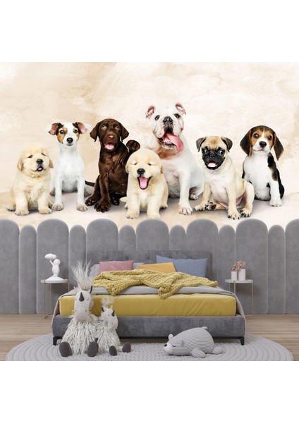 Köpek Yavruları Duvar Kağıdı Pet Duvar Resmi Çocuk Odası Duvar Posteri