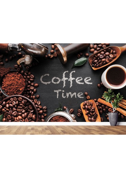 Coffee Time Duvar Kağıdı Kahve Dükkanı Duvar Resmi Restoran Duvar Posteri