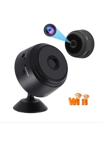 Mini Güvenlik Kamerası, 1080P Hd Wifi Kablosuz Ev Güvenlik Kamerası, Gece Görüşü