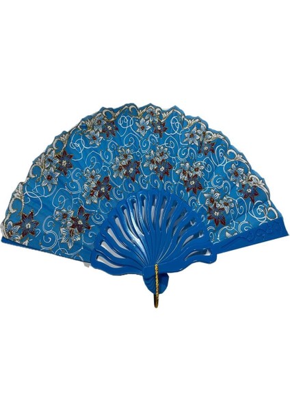 Yelpaze Şık Serinletici 877-8 Zarif Mavi Yelpaze