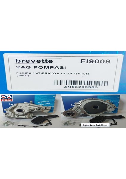 Yağ Pompası FI9009 Lınea 1.4t Bravo-Iı 1.4 1.4 16V 1.4t 55269959 Gold