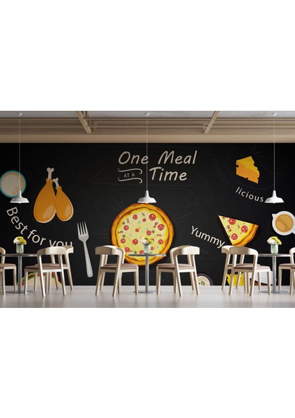 Pizza Duvar Kağıdı Restoran Duvar Resmi Taco Duvar Posteri