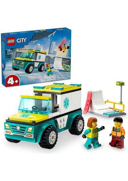 City Acil Ambulansı ve Snowboardcu 60403