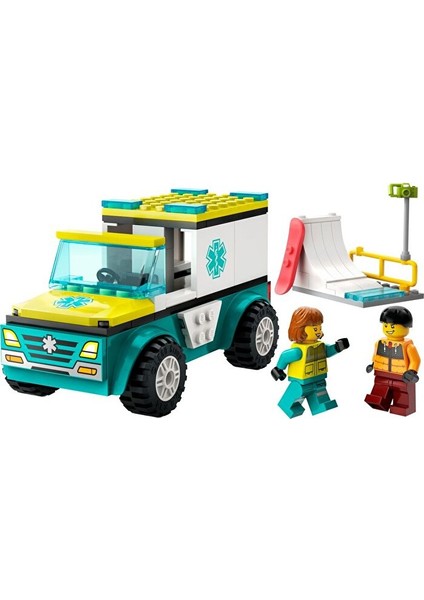 City Acil Ambulansı ve Snowboardcu 60403
