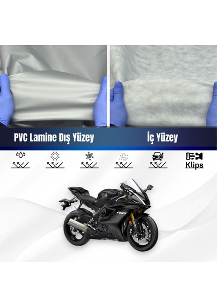 Ultra Shop Yamaha Yzf R6 Su Geçirmez Motosiklet Brandası 4 Mevisme Uygun Motor Branda