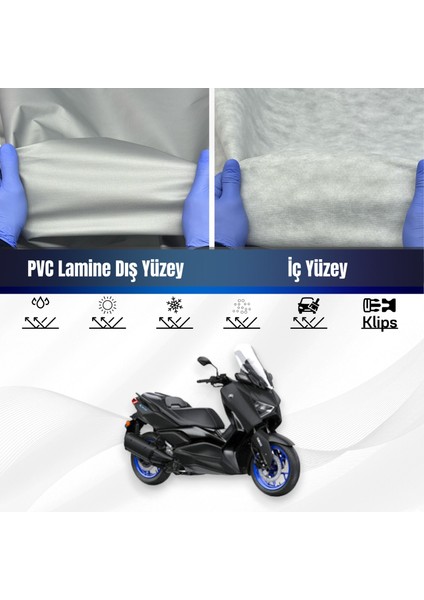 Ultra Shop Yamaha X-Max 250 Iron Max Abs Su Geçirmez Motosiklet Brandası 4 Mevisme Uygun Motor Branda