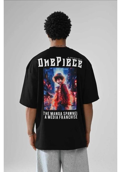 Unisex Oversize One Piece T-Shirt Siyah