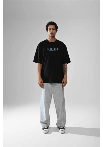 Unisex Oversize One Piece T-Shirt Siyah fırsatları