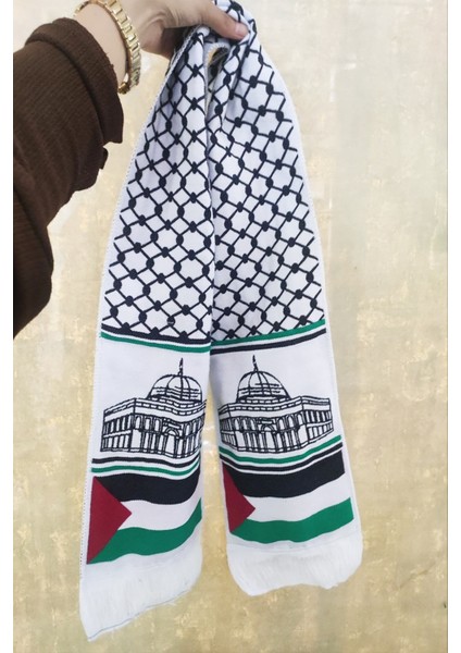 Filistin Bayraklı Atkı Şal Fular One Size FLR2323