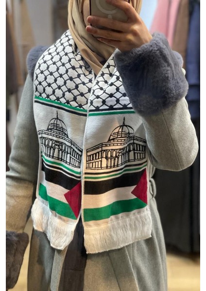 Filistin Bayraklı Atkı Şal Fular One Size FLR2323 fiyatları