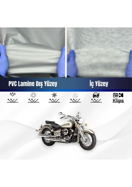 Ultra Shop Yamaha Xvs 650 A Su Geçirmez Motosiklet Brandası 4 Mevisme Uygun Motor Branda