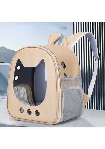 Beyaz Sırt Çantası Kedi Çantası 2022 Yeni Işık Şeffaf Evcil Hayvan Çantası Büyük Uzay Rahat Nefes Kedi Sırt Çantası (Yurt Dışından)