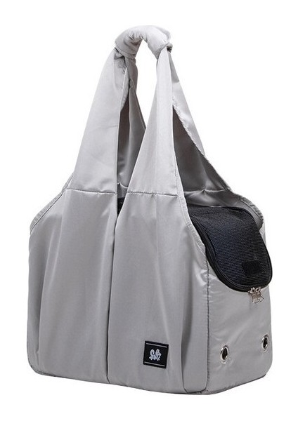 Gri Köpek Taşıma Çantası Pet Yumuşak Çanta Taşıyıcı Küçük Orta Kedi Köpek Nefes Seyahat Çantası Hafif Omuz Çantası Açık Taşıma Çantası (Yurt Dışından)