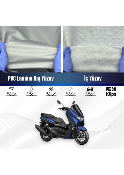 Ultra Shop Yamaha Nmax 155 Su Geçirmez Motosiklet Brandası 4 Mevisme Uygun Motor Branda