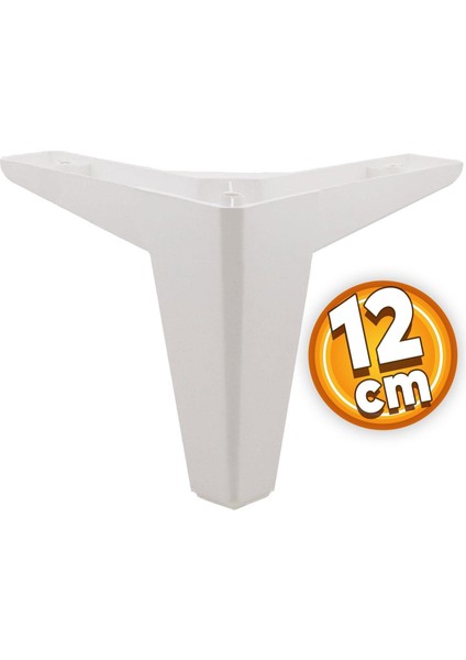 20'li Set Sedir Lüks Mobilya Kanepe Koltuk Tv Ünitesi Yükseltici Destek Ayağı Ayakları 12 cm Beyaz