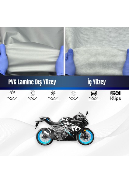 Ultra Shop Yukı Taro 250R Su Geçirmez Motosiklet Brandası 4 Mevisme Uygun Motor Branda