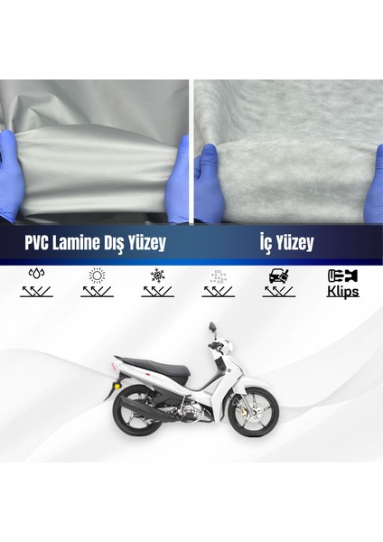 Ultra Shop Yamaha Crypton Su Geçirmez Motosiklet Brandası 4 Mevisme Uygun Motor Branda