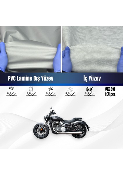 Ultra Shop Yukı Benda Rock 250 Su Geçirmez Motosiklet Brandası 4 Mevisme Uygun Motor Branda