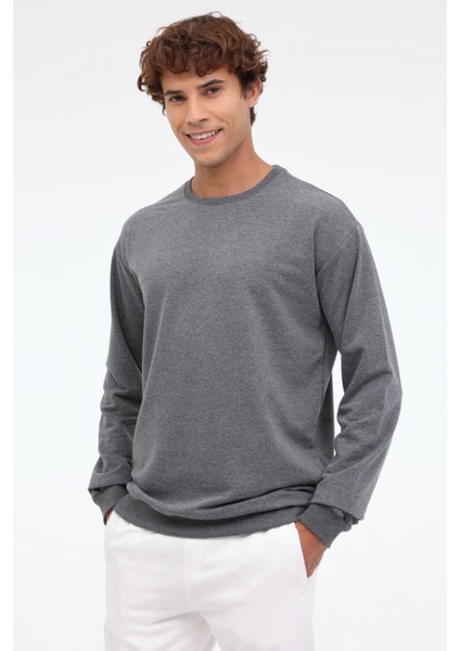 M-SN90 Bsc C Sw 3pr Gri Erkek Sweatshirt