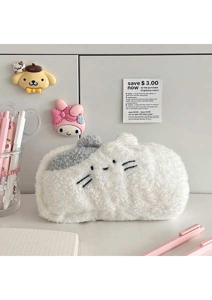 Naihuhu Peluş Kalem Çantası, Sevimli, Güzel Görünümlü, Çok Işlevli, Büyük Kapasiteli Saklama Çantası (Yurt Dışından)