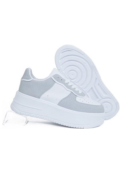 Allyup Günlük Kadın Sneaker Bağcıklı Hafif Kalın Yüksek Tabanlı Yürüyüş Spor Ayakkabı 451 fırsatları