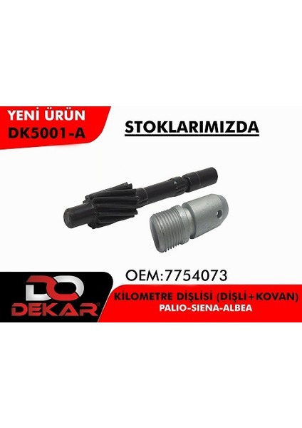 Kilometre Dişlisi + Kovan DK5001A Palio Albea Doblo Sıena 7754073 Gold