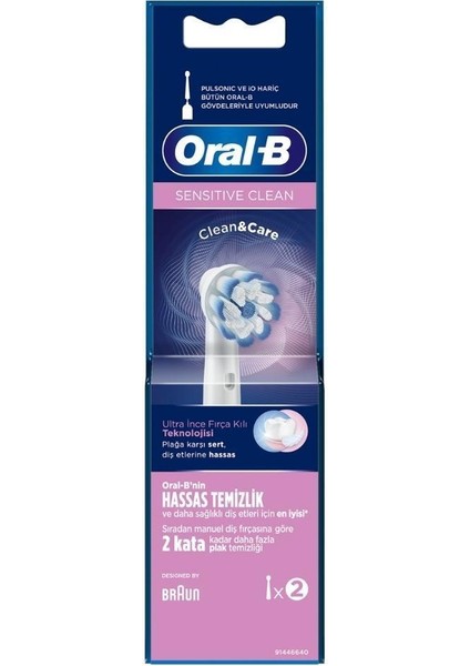 Diş Fırçası Yedek Başlığı Sensitive 2li