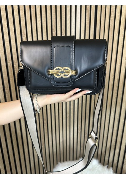 Günlük Kadın Omuz Çantası Tokalı Ayarlanabilir Çapraz Askılı Şık 4001
