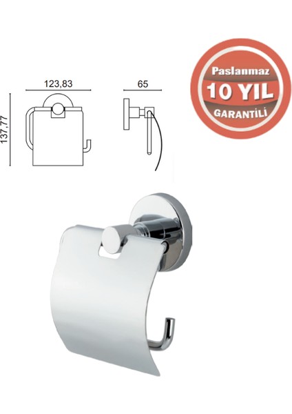 FL10-007 Flora Geniş Kapaklı Kağıtlık