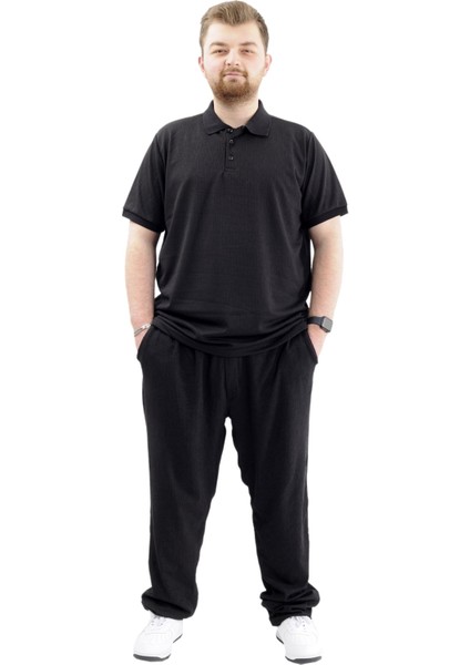 Büyük Beden Erkek Jogger Platin Jakar 24913 Siyah fiyatları
