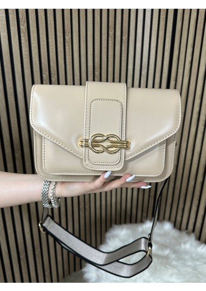 Günlük Kadın Omuz Çantası Tokalı Ayarlanabilir Çapraz Askılı Şık 4001