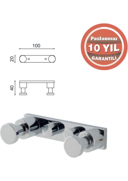 FL10-014 2'li Bornozluk