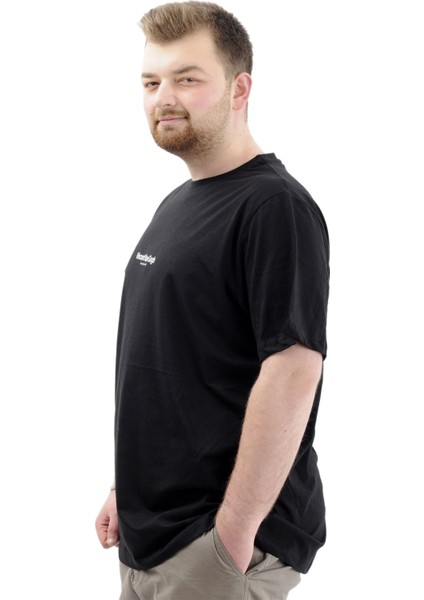 Büyük Beden Baskılı Erkek T-Shirt Bisiklet Yaka Van Gogh U24040 Siyah fiyatları