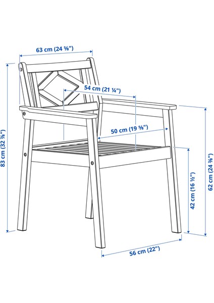 Kolçaklı Sandalye, Beyaz-Bej, Mindersiz indirimleri