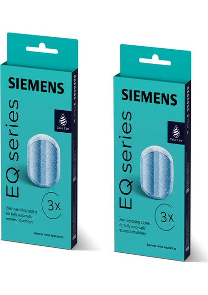 Siemens& Bosch Uyumlu Tüm Tam Otomatik Kahve Makineleri Için Kireç Temizleme Tableti 2li